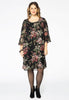 Dress FLOWER FLOCK - black  - #2