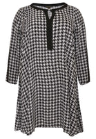 Dress PIED DE POULE - black - #4