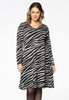 Dress lurex ZEBRA - black 