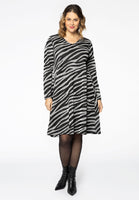 Dress lurex ZEBRA - black  - #2