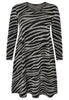 Dress lurex ZEBRA - black  - #4