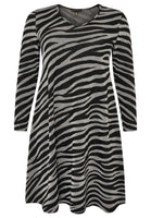 Dress lurex ZEBRA - black  - #4