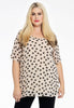 Tunic A-line POLKA - ecru