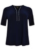 Tunic A-line pearls DOLCE - blue - #4