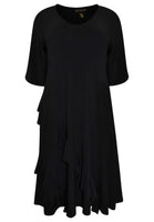 Dress ruffled DOLCE - black - #4