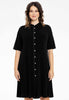 Blouse-Dress strass trim DOLCE - black 