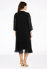 Dress ruffled VOILE - black  - #3