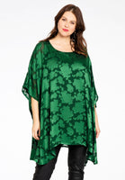 Tunic square DÉVORÉ - green  - #1