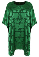 Tunic square DÉVORÉ - green  - #4