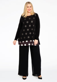 Tunic flare POLKA - black - #2