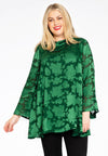 Tunic turtle neck DÉVORÉ - green 