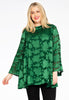 Tunic turtle neck DÉVORÉ - green 