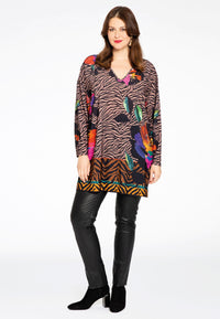 Tunic wide V-neck ALEXYS - multi - #2