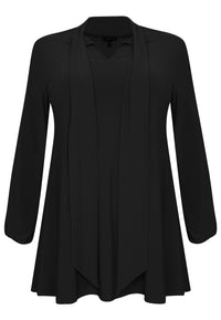 Tunic wide bottom bow DOLCE - black - #3