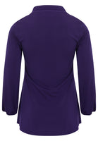 Tunic wide bottom bow DOLCE - purple  - #5