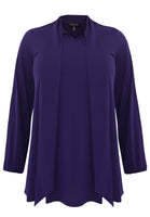 Tunic wide bottom bow DOLCE - purple  - #4