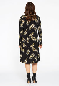 Dress A-line PALM - black - #3