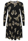 Dress A-line PALM - black - #4