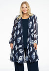 Cardi-blouse sea shells - blauw