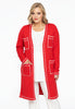 Cardigan contrast piping - red 