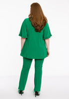 Tunic flare frilled sleeves DOLCE - green - #3