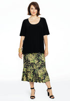 Skirt bottom frill MIMOSA - black  - #2