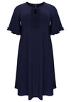 Dress frilled sleeves DOLCE - blue - #4