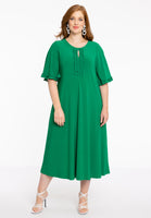 Dress frilled sleeves DOLCE - green - #2