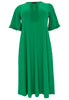 Dress frilled sleeves DOLCE - green  - #4