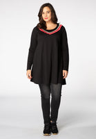 Tunic wide bottom tape - black - #2