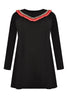 Tunic wide bottom tape - black - #4