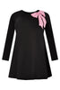 Tunic wide bottom scarf breton - black  - #4