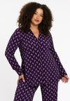 Blouse A-line FOULARD - purple