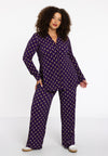 Blouse A-line FOULARD - purple
