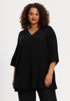 Tunic Swing pleat BUBBLE - black 
