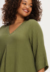 Tunic Swing pleat BUBBLE - light green