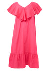 Dress swing ruffles SOFT COTTON - pink