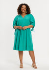 Jurk swing soft cotton - Groen