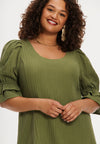 Dress puff sleeve BUBBLE - light green