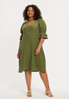 Dress puff sleeve BUBBLE - light green