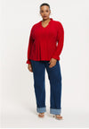 Tuniek met ruches dolce - Rood