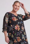 Tuniek wide bottom kant printemps - multi