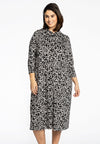 Blouse midi Graphic - black 
