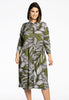 Blouse midi BATIK LEAVES - green 