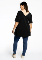 Tunic V flare COTTON - black  - #3