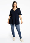 Tuniek v flare cotton - blauw