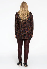 Tunic flare grandad collar IRIS - black - #3
