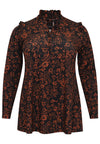 Tunic flare grandad collar IRIS - black - #4