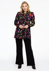 Tunic flare frilled collar LOU - black - #2