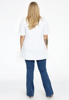 Polo shirt flare - white - #3